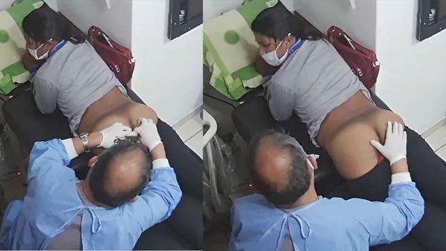 Horny Girl in Clinic Room Fingering Her Pussy Doctor’s Office Porn
