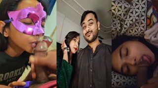 Indian Horny Wife Blowjob – Riding Taking Cum Shot